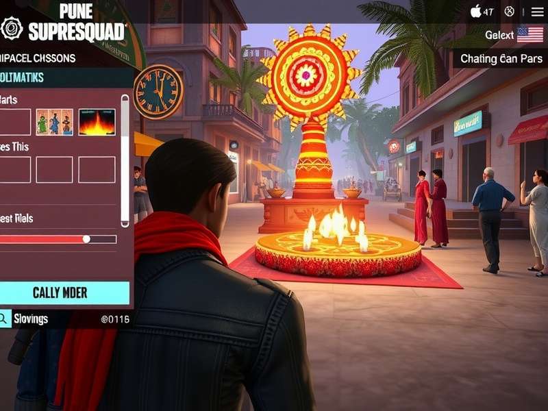 Pune Supreme Squad gameplay screenshot showing Indian urban environment